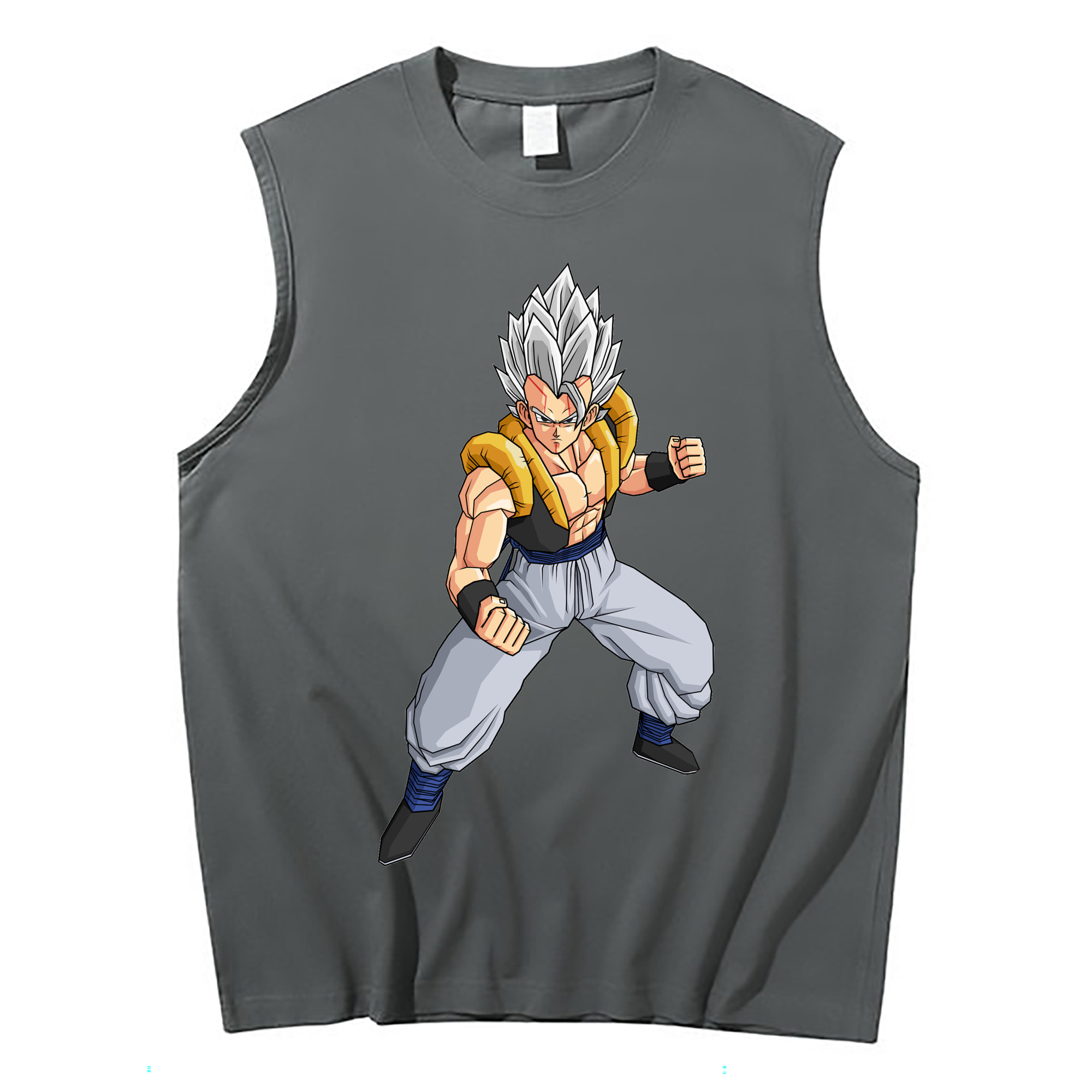 （画像用） ドラゴンボール ベジータ四世（Bejīta Yonsei）DRAGON BALL Vegeta IV コットン100％タンクトップ（フロントプリント）